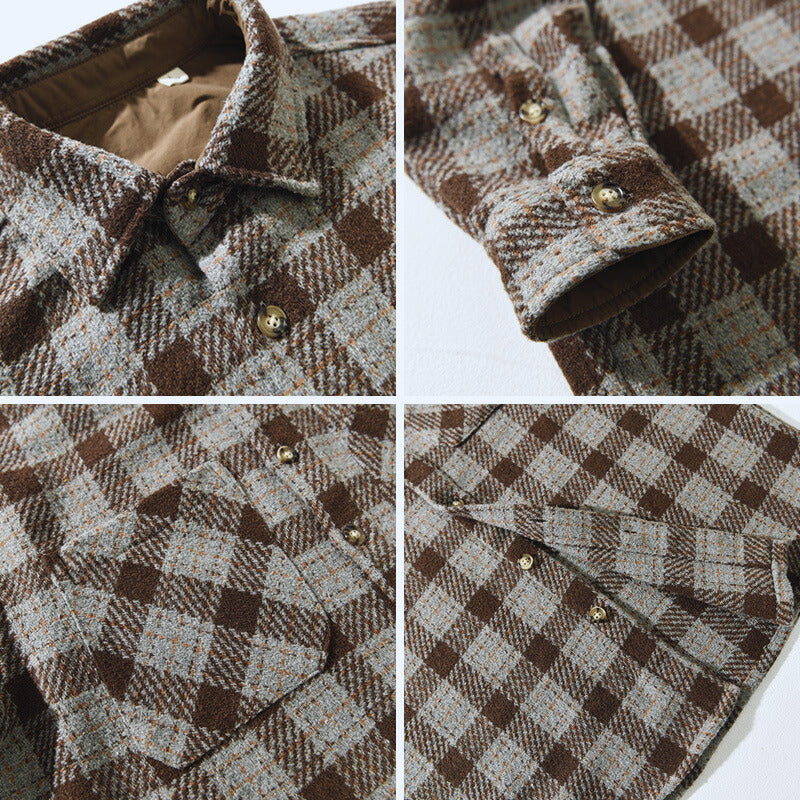 Jeff - Classic Plaid Button-Up Shirt | By Julian & Claire Toronto