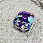 Anime Gengar Purple Airpods Case with Case Keychain Loop