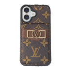 Luxury Card Bag Gold Logo iPhone Case