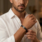 Carbon Edge Steel Bracelet