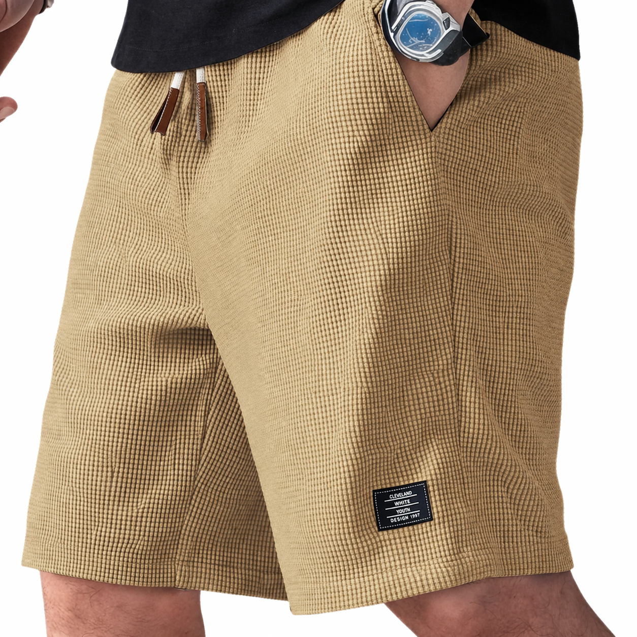 Khaki- Summer Comfort Shorts | By Julian & Claire Toronto