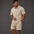 Richard - Textured Polo & Shorts Set | By Julian & Claire Toronto