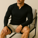 Leo - Slim Fit V-Neck Shirt | By Julian & Claire Toronto