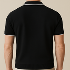 Ryan - Knitted Zipper Polo Shirt | By Julian & Claire Toronto
