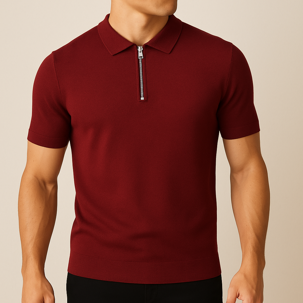 Ethan - Modern Zipper Polo | By Julian & Clair Toronto