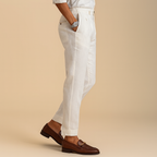 Jordan - Pleated Tapered Trousers | By Julian & Claire Toronto