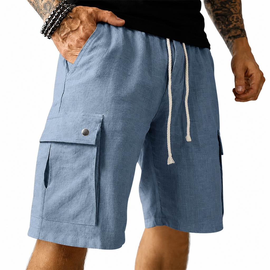 Dylan - Modern Utility Pocket Shorts | By Julian & Claire Toronto