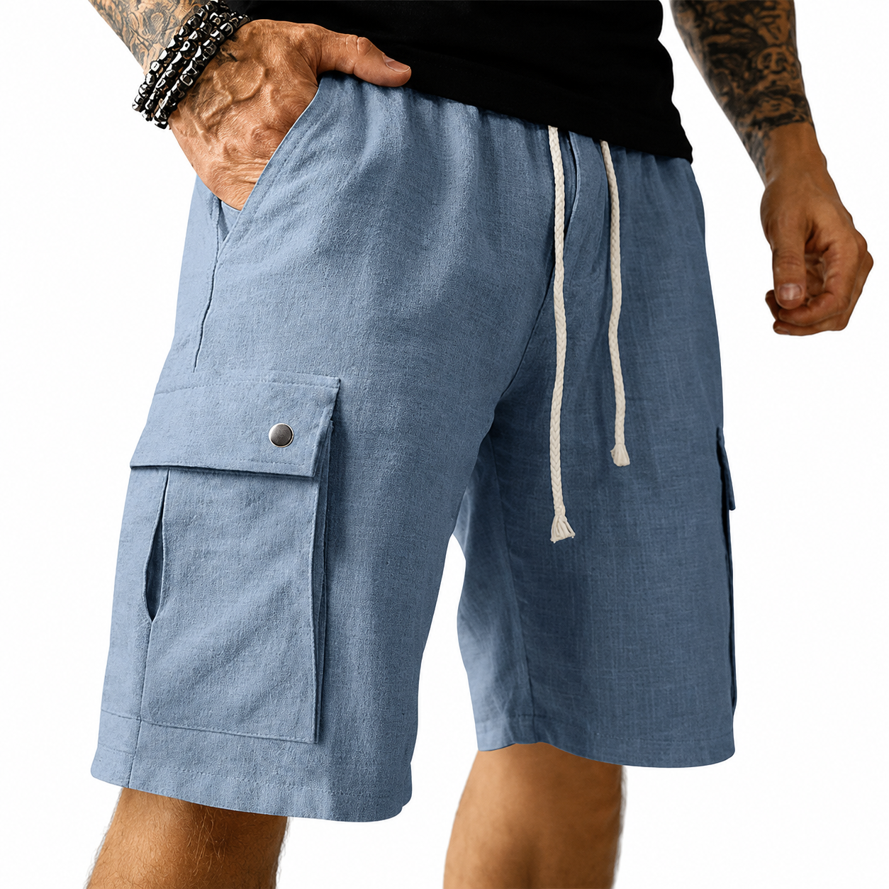 Dylan - Modern Utility Pocket Shorts | By Julian & Claire Toronto