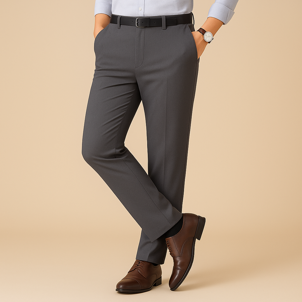 Felix - Stretchy Fit Pleated Suit Pants | By Julian & Claire Toronto