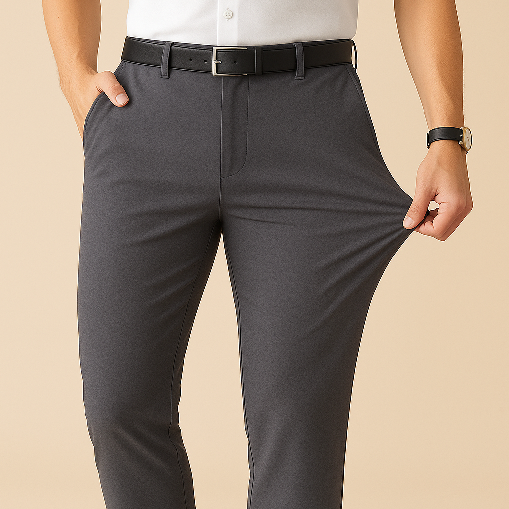 Felix - Stretchy Fit Pleated Suit Pants | By Julian & Claire Toronto