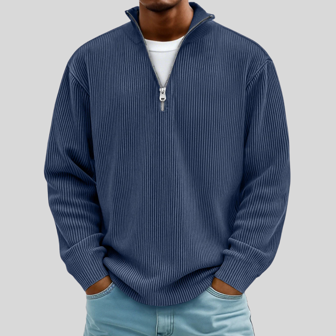 Navy Blue Morgan - Stylish Casual Sweater | By Julian & Claire Toronto