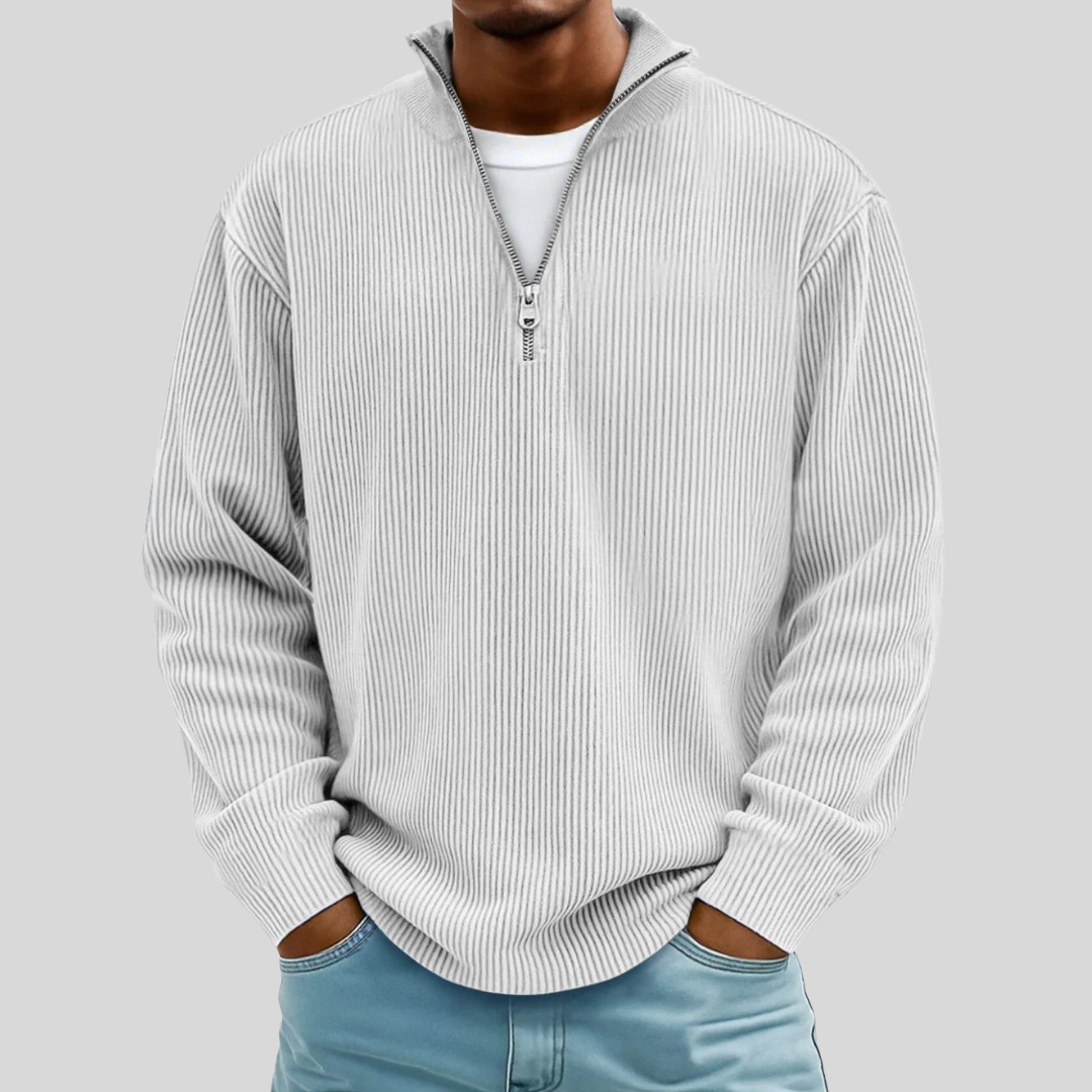White Morgan - Stylish Casual Sweater | By Julian & Claire Toronto