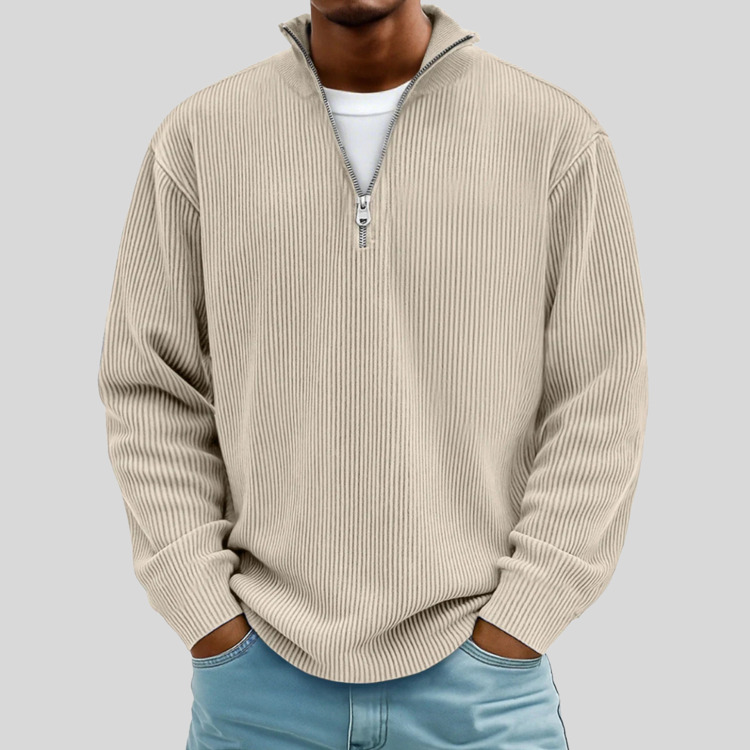 Khaki Morgan - Stylish Casual Sweater | By Julian & Claire Toronto
