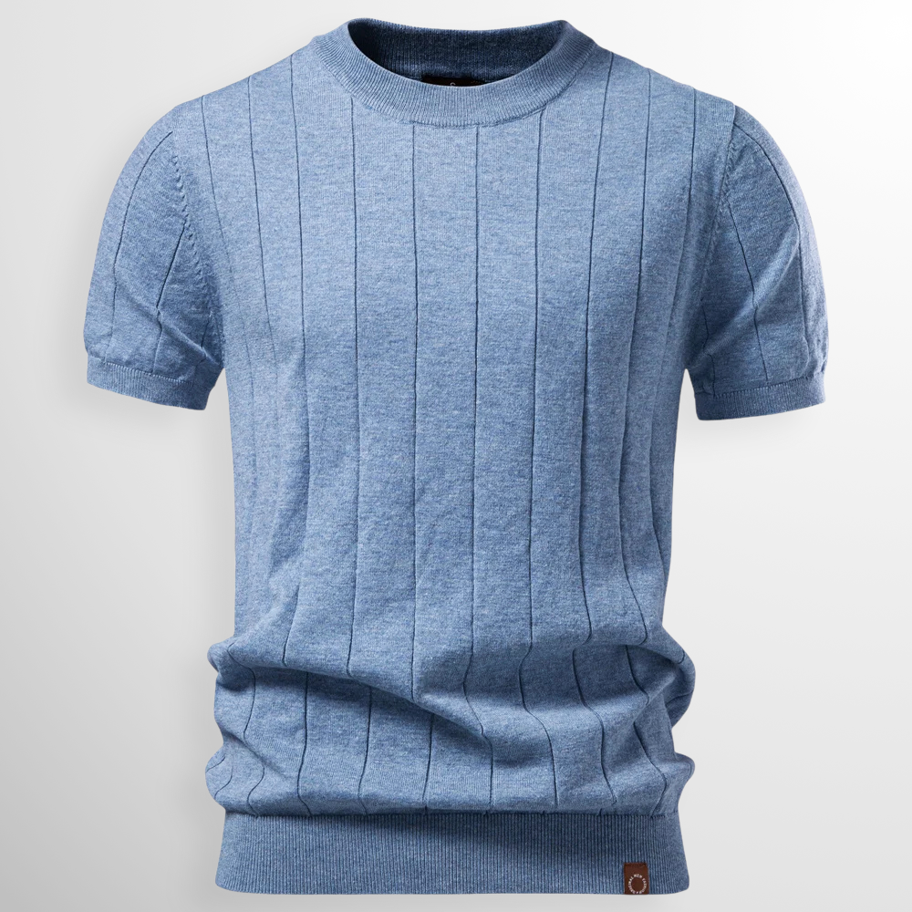 Jonas - Modern Textured Short Sleeve T-Shirt | By Julian & Claire Toronto