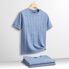 Jonas - Modern Textured Short Sleeve T-Shirt | By Julian & Claire Toronto