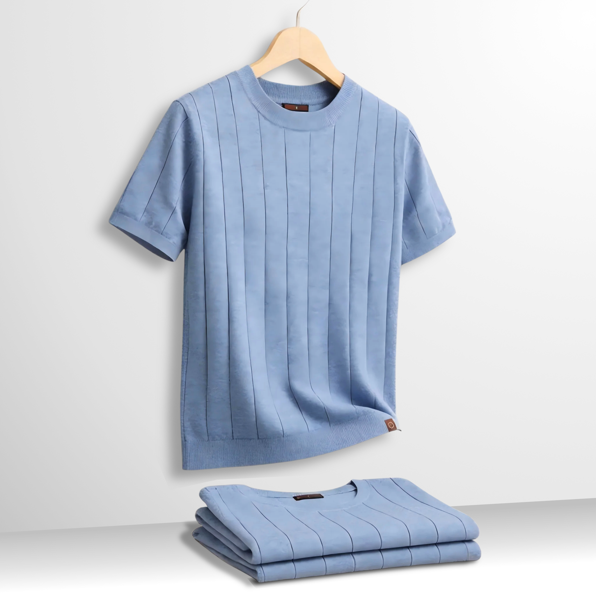 Jonas - Modern Textured Short Sleeve T-Shirt | By Julian & Claire Toronto