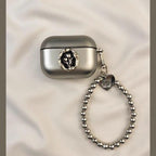 Heart Matte Tulip Airpods Pro Case with Bracelet Keychain Loop