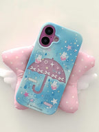 Blue Star Umbrella ☔️ iPhone Case