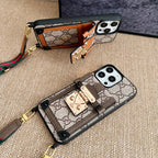 Premium Card Bag Chain Classic iPhone Case