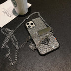 Luxury Diamond Crossbody Chain iPhone Case