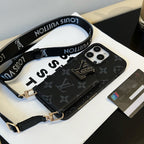 Luxury Card Bag Chain Black iPhone Case