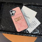 Luxury Card Bag Gold Logo iPhone Case