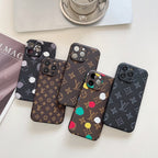Luxury Classic Color Leather iPhone Case
