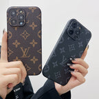 Luxury Classic Color Leather iPhone Case