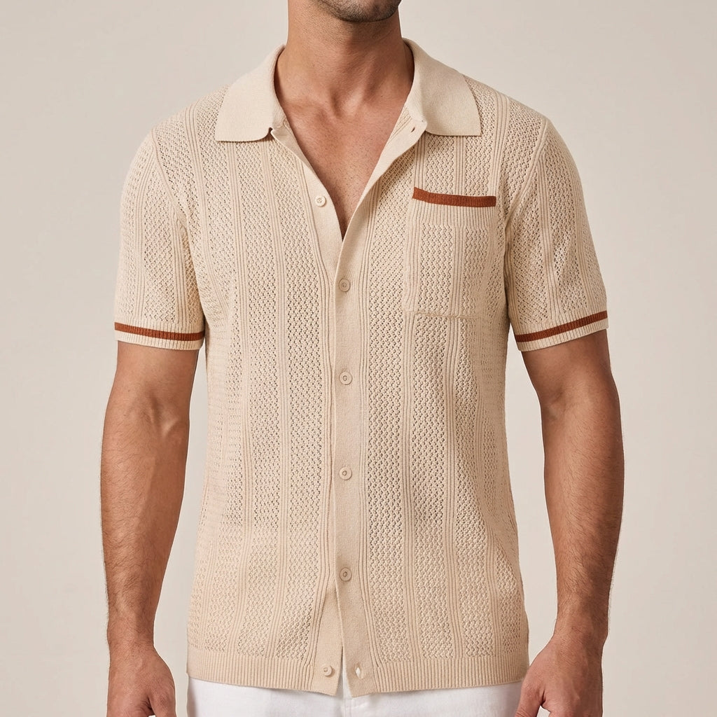 Ollie -  Short Sleeve Camp Collar Shirt | By Julian & Claire Toronto
