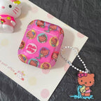 Kitty Pink Cute AirPods Case with Keychain Loop