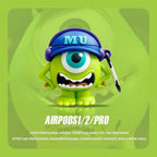 Mike Big Eyes Cartoon AirPods Case Cover with Keychain Loop