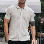 Jaxon - Premium Button-Up Knit Polo | By Julian & Claire Toronto