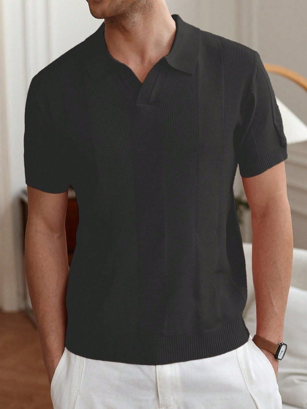 Zyne - Breathable Knit Polo Tee | By Julian & Claire Toronto