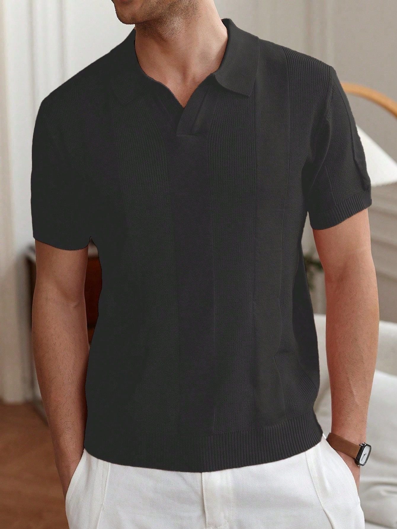 Zyne - Breathable Knit Polo Tee | By Julian & Claire Toronto