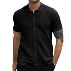 Jaxon - Premium Button-Up Knit Polo | By Julian & Claire Toronto