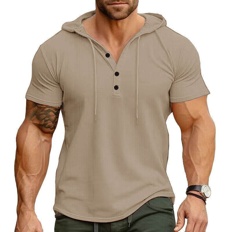 Rhett - Relaxed Fit Henley Hoodie | By Julian & Claire Toronto