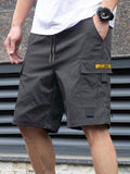 Gray - Norman - Casual Multi-Pocket Cargo Shorts | By Julian & Claire Toronto