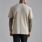 Gallagher - Jacquard Knit Polo Shirt | By Julian & Claire Toronto