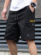 Black - Norman - Casual Multi-Pocket Cargo Shorts | By Julian & Claire Toronto