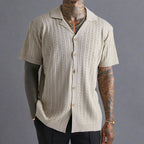 Gallagher - Jacquard Knit Polo Shirt | By Julian & Claire Toronto