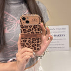 Fashion Brown Color Leather iPhone Case