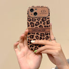Fashion Brown Color Leather iPhone Case