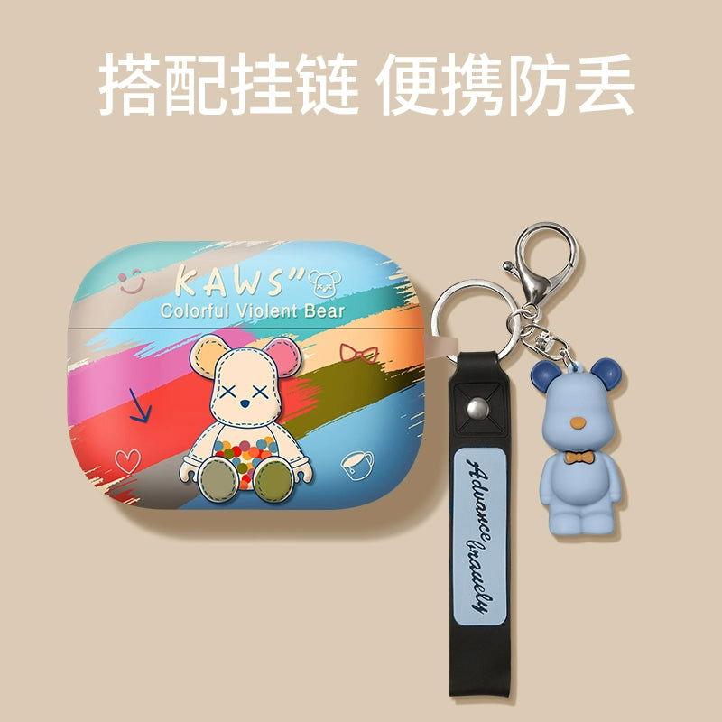 Rainbow Bear Airpods Case Frosted Soft Protective Earphone Case