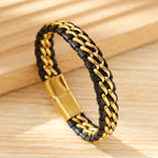 Rowen Braided Cuff in Mixed Metals