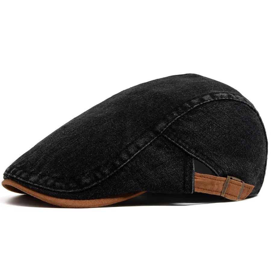 Douglas - Classic Denim Flat Cap | By Julian & Claire Toronto