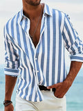 Harald - Everyday Striped Button-Up Shirt | By Julian & Claire Toronto
