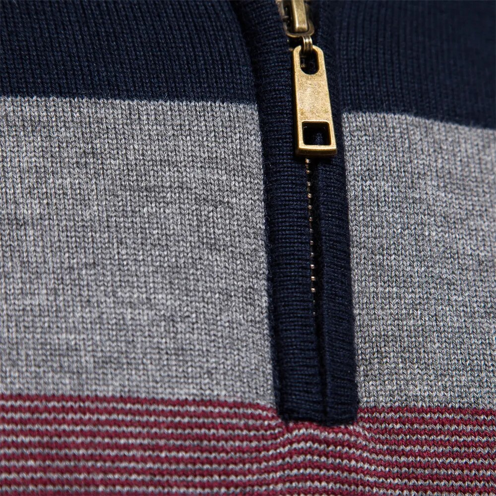 Callen - Stretch Knit Quarter-Zip Sweater | By Julian & Claire Toronto