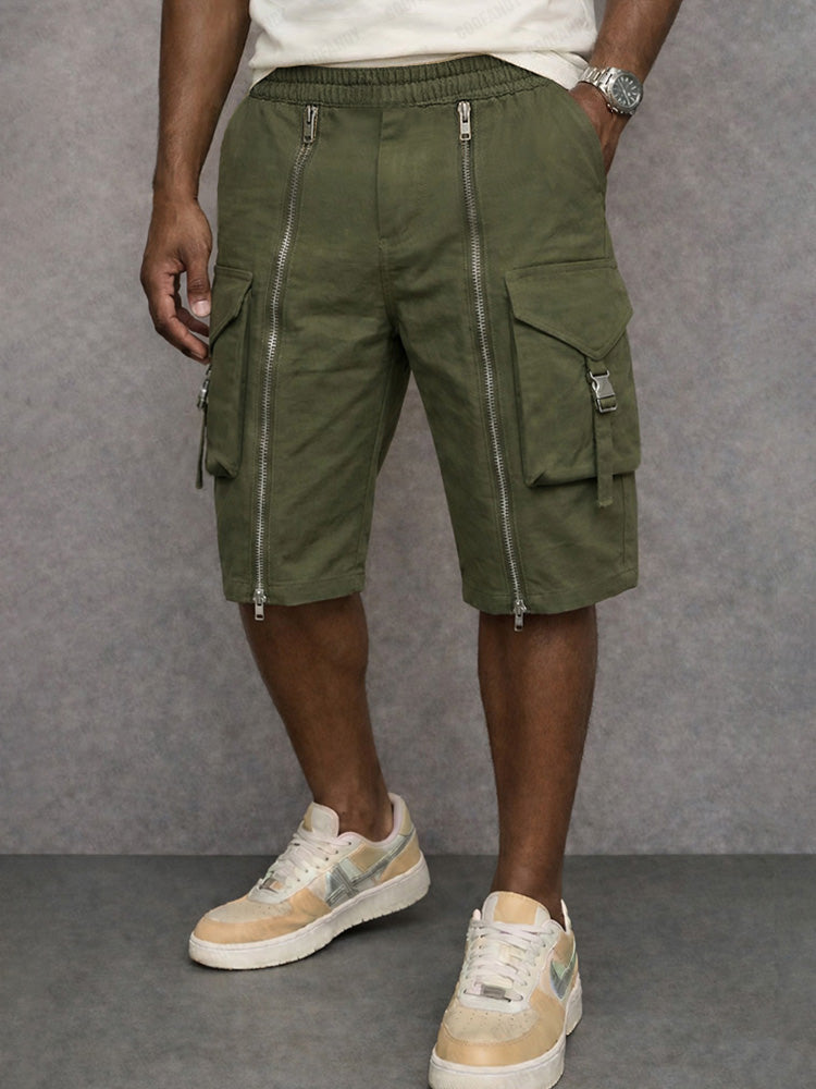 Franky -  Zipper Design Cargo Shorts | By Julian & Claire Toronto