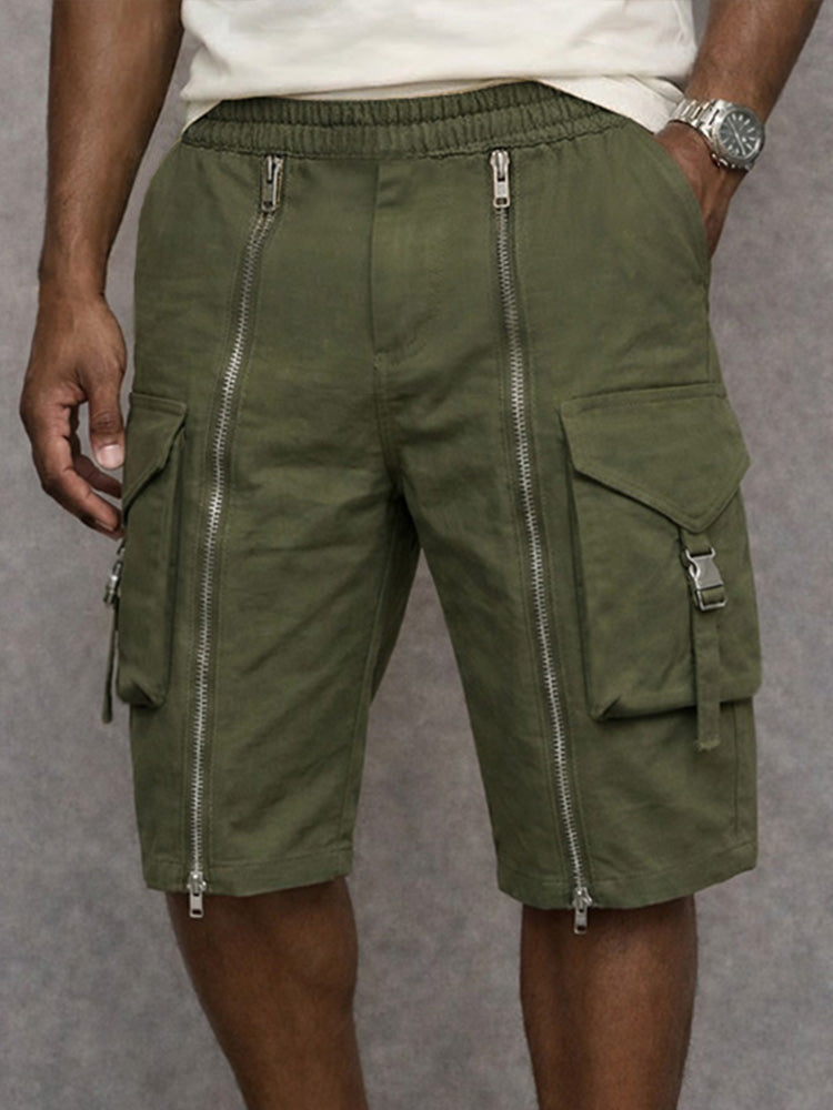 Franky -  Zipper Design Cargo Shorts | By Julian & Claire Toronto