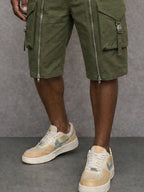 Franky -  Zipper Design Cargo Shorts | By Julian & Claire Toronto